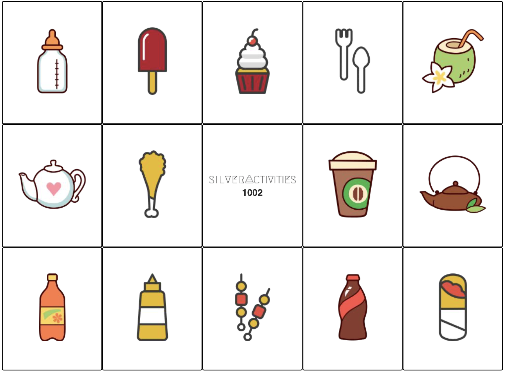 The Food and Drinks card