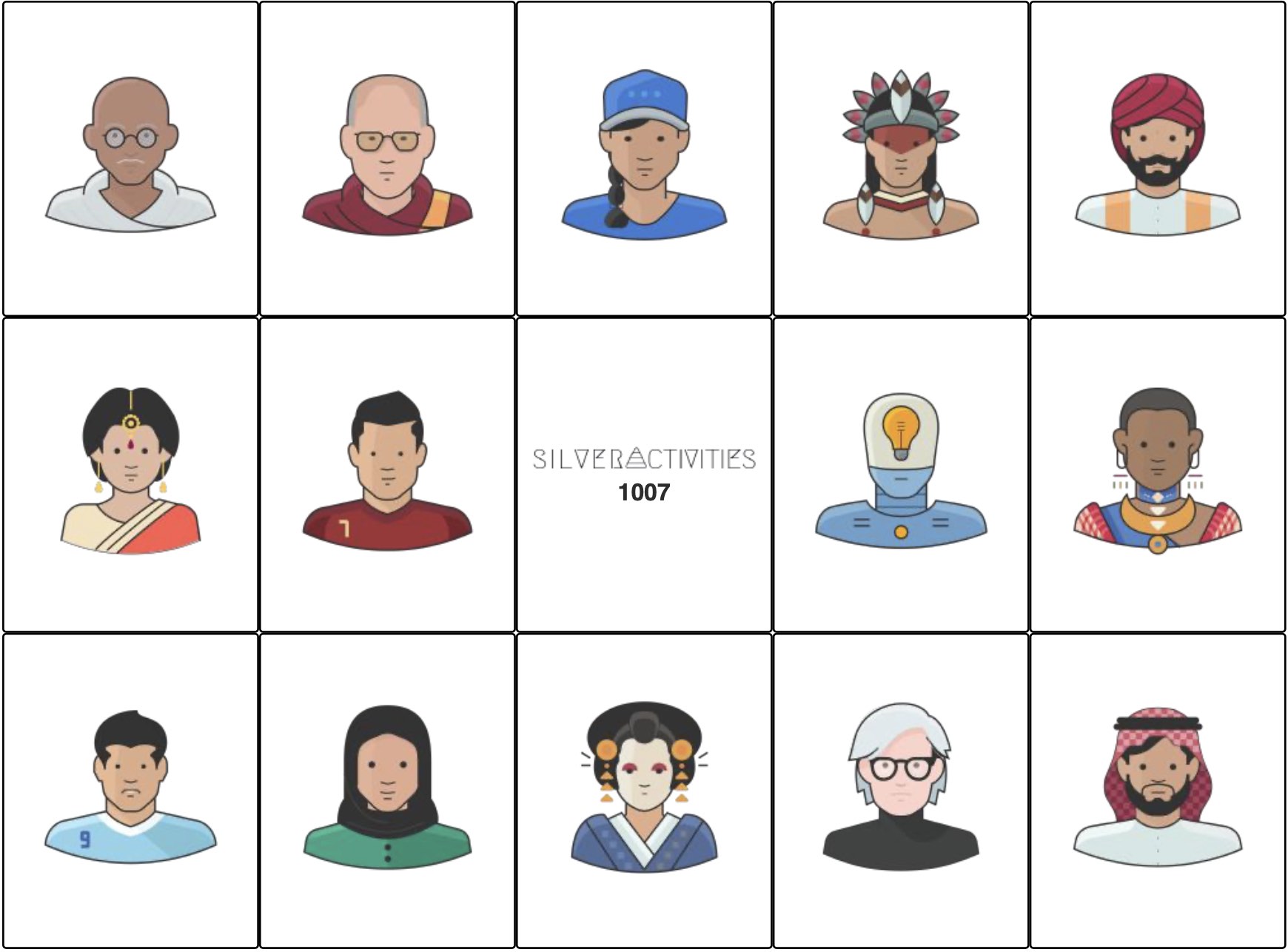 The People Bingo card
